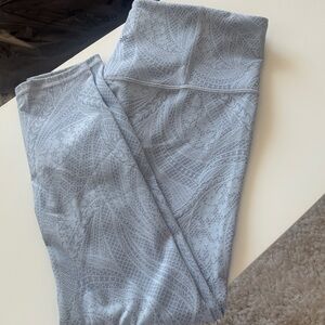 Athleta Gray/Blue Patterned Leggings